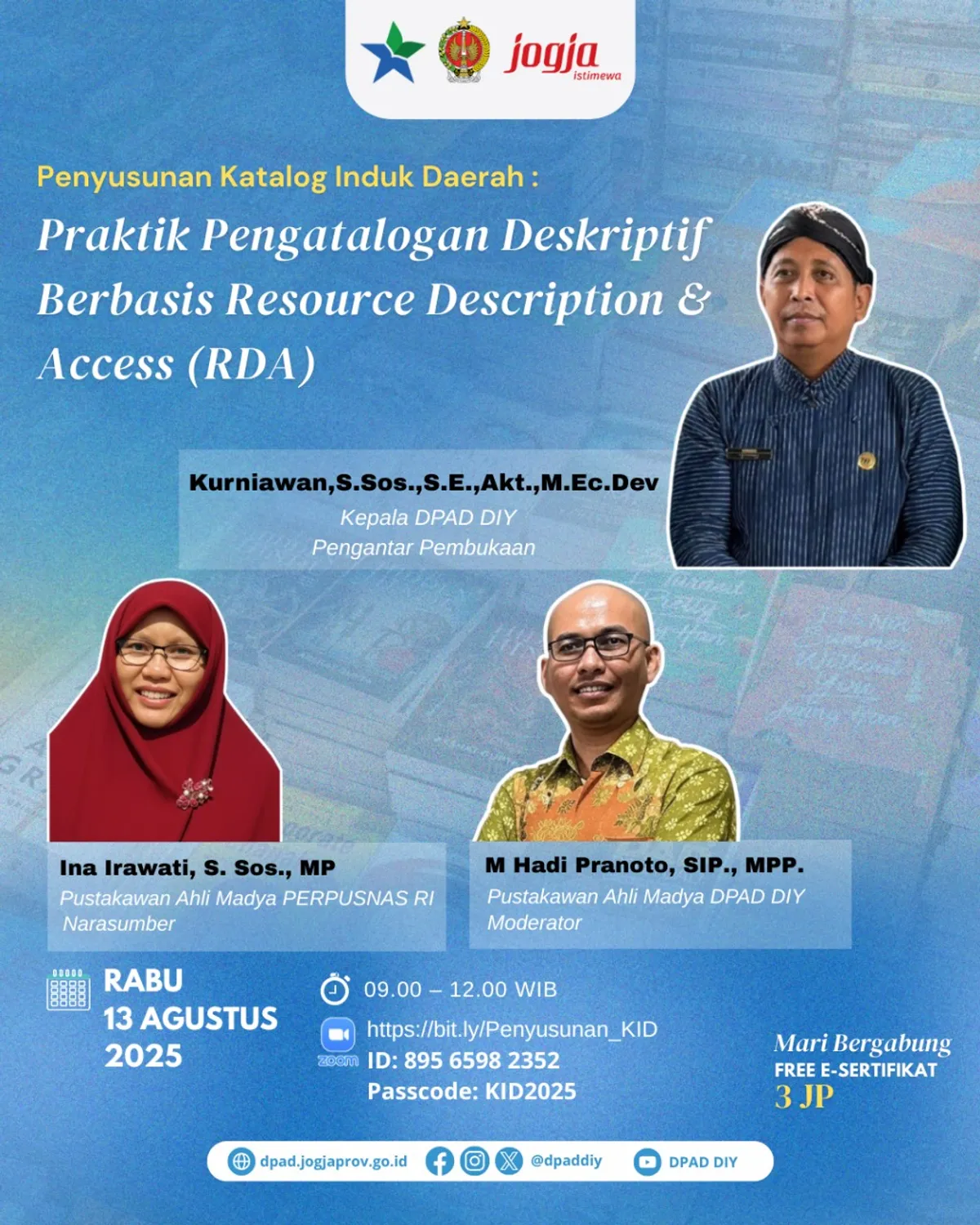 SERTIFIKAT WEBINAR PENYUSUNAN KATALOG INDUK DAERAH : PRAKTIK ...